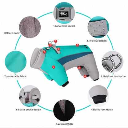 Waterproof Reflective Pet Jacket – Warm Winter Dog & Cat Coat