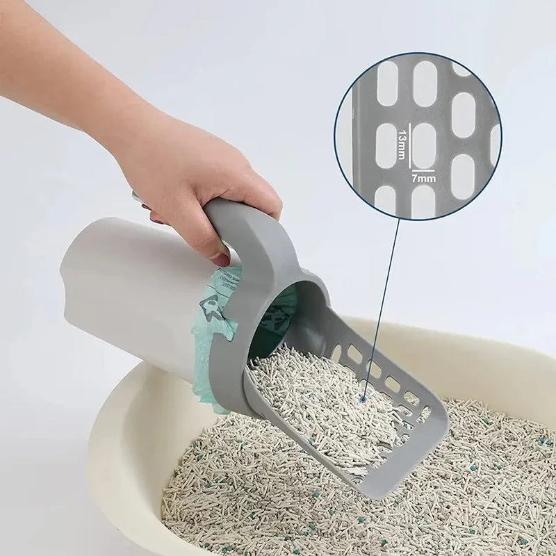 Effortless Cat Litter Cleaning with the Premium Cat Litter Shovel Scoop & Waste Bin