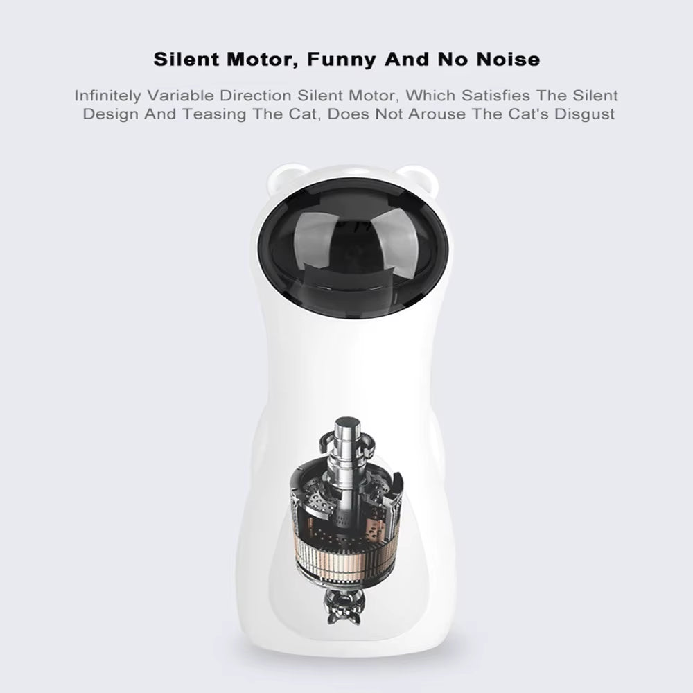 Engaging Automatic Cat Laser Toy - Multi-Angle LED Teaser for Interactive Fun and Training