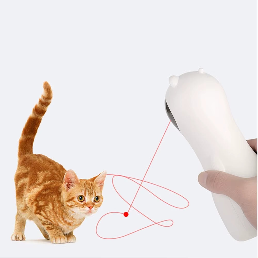 Engaging Automatic Cat Laser Toy - Multi-Angle LED Teaser for Interactive Fun and Training
