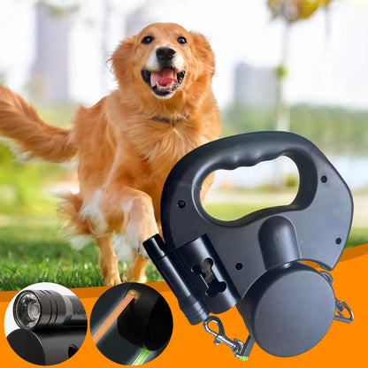 Revolutionary Double Headed Dog Leash with LED Light - Perfect for Walking Two Dogs Safely and Comfortably!