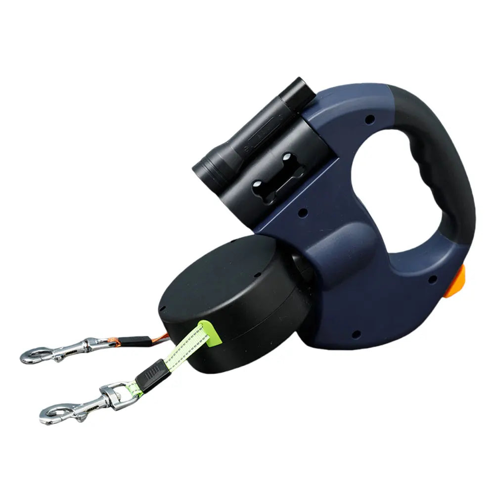 Revolutionary Double Headed Dog Leash with LED Light - Perfect for Walking Two Dogs Safely and Comfortably!