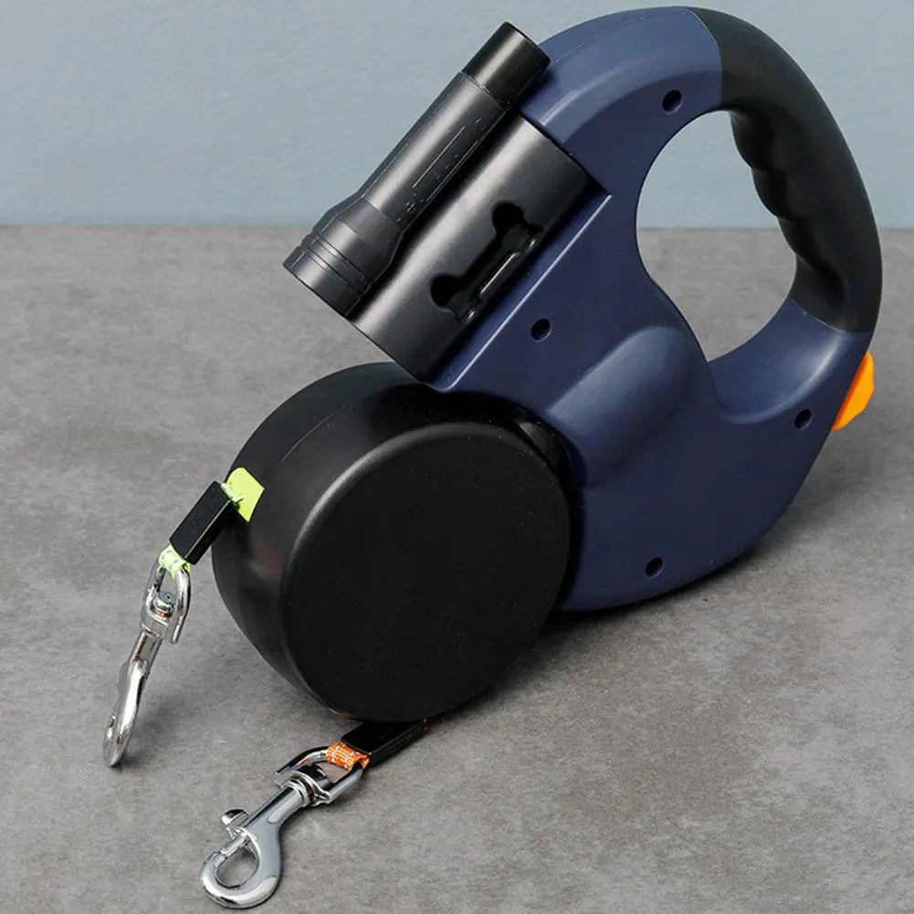 Revolutionary Double Headed Dog Leash with LED Light - Perfect for Walking Two Dogs Safely and Comfortably!