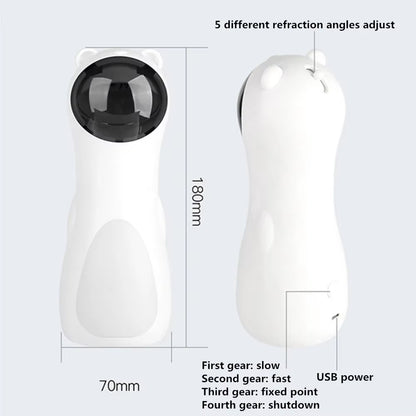 Engaging Automatic Cat Laser Toy - Multi-Angle LED Teaser for Interactive Fun and Training